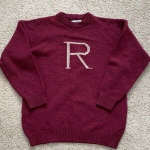 Harry Potter Ron Sweater. Wool/Silk. Size L. Made in Scotland.